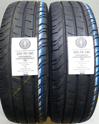 2 GOMME 225 75 16C CONTINENTAL A77120