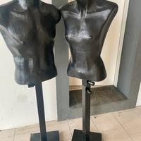 Manichini busto uomo + donna da negozio