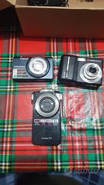 3 fotocamera digitali x ricambi 