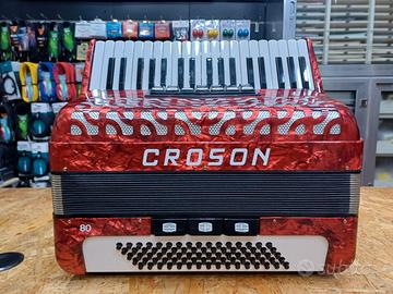 Fisarmonica Croson 80 Bassi Rossa