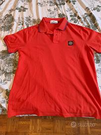 Polo Stone Island tg XXL rossa 