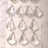 Pendenti in cristallo ricambi da lampadario 5€cad.