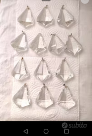 Pendenti in cristallo ricambi da lampadario 5€cad.
