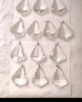 Pendenti in cristallo ricambi da lampadario 5€cad.