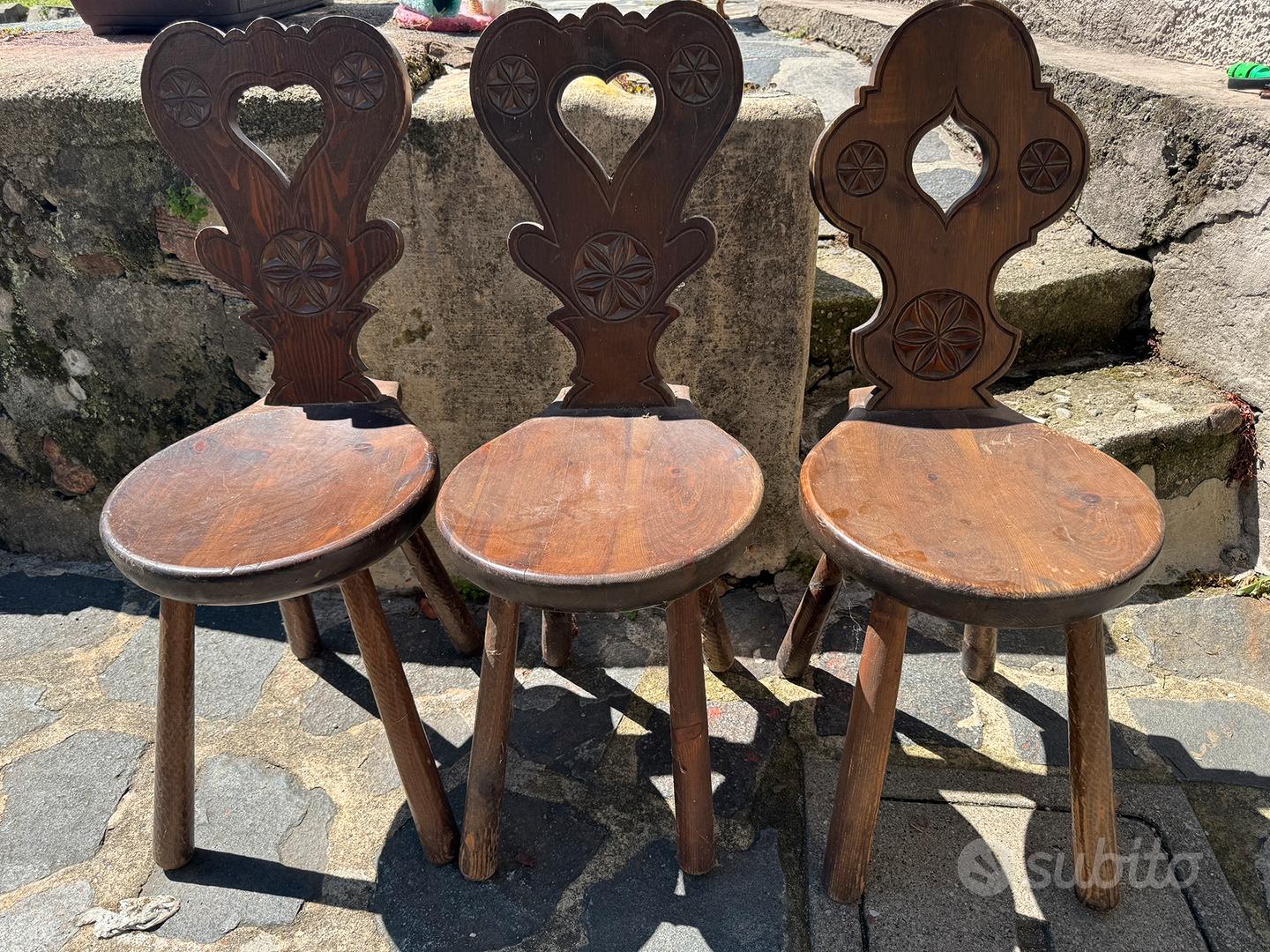 Arredamento Sedie Rustiche Tirolesi Sedie Legno Massello Sedie