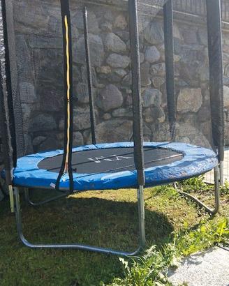 Trampolino elastico con rete di protezione-183cm
