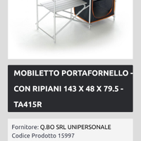 Mobile per esterno o camper