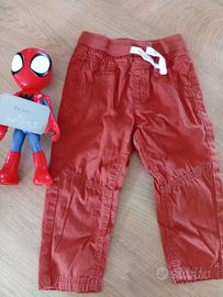 pantaloni leggeri color mattone tg 80cm