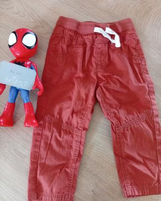 pantaloni leggeri color mattone tg 80cm