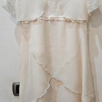 Vestito in viscosa bambina 7-8 anni con coprispall