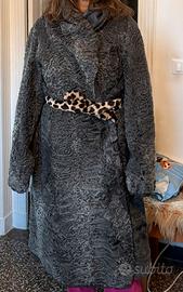 SAlDI . Pelliccia Astracan grigio