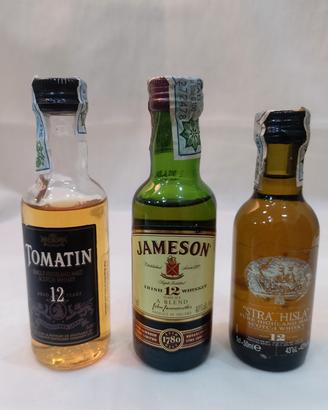 3 Mignon whisky Tomatin Jameson Strathisla 12 y