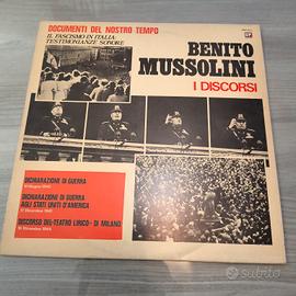 vinile Mussolini discorsi 33 giri