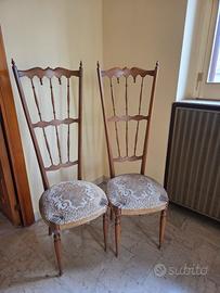 coppia sedie antiche