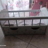 culla , armadio , e trio 