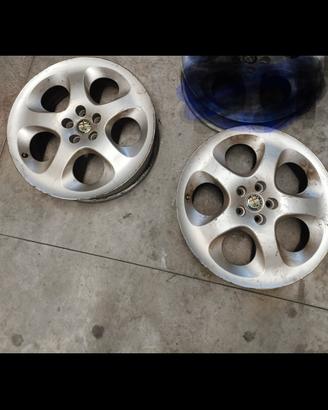 2 cerchi 17 alfa romeo 147-156-GT