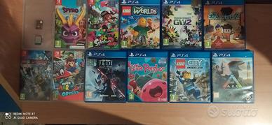 giochi Nintendo switch e PlayStation 4