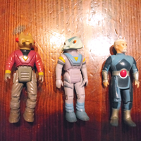 Lotto 3 personaggi action figures anni 80