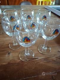 7 calici birra Leffe 