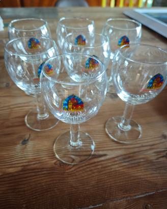 7 calici birra Leffe 