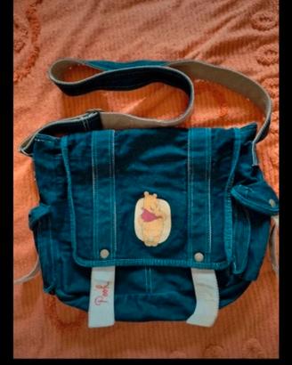 Borsa Disney jeans nera capiente spalla o tracolla