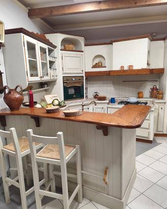 cucina effetto muratura