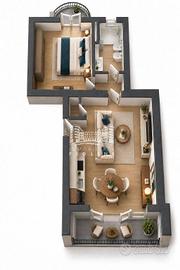 Appartamento di 78 m² con 2 locali e box auto a Fi