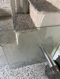 Tavolino moderno per soggiorno in vetro