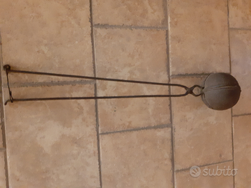 Tosta orzo/caffè antico in ferro battuto