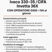 Noleggio con operatore