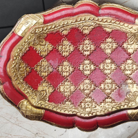 Vassoio barocco in legno