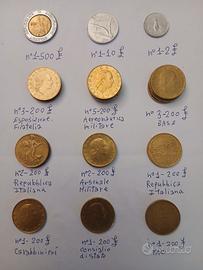 22 monete in lire taglie varie vedi foto