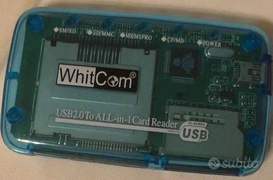 WhitCom - Lettore schede USB 2.0 All-in-1