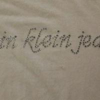 T shirt Calvin Klein S panna brillantini azzurri