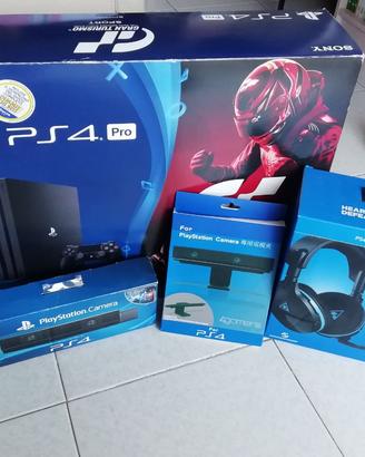 PlayStation 4 Pro 1TB - 2 Pad, Cuffie e Accessori