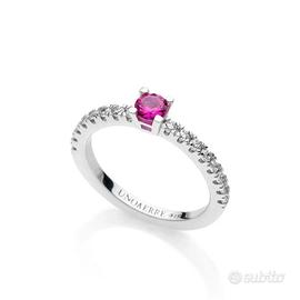 Anello solitario UNOAERRE argento 925 6072/15