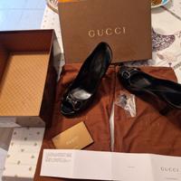 Scarpa "Gucci" donna morsetto tacco plateau