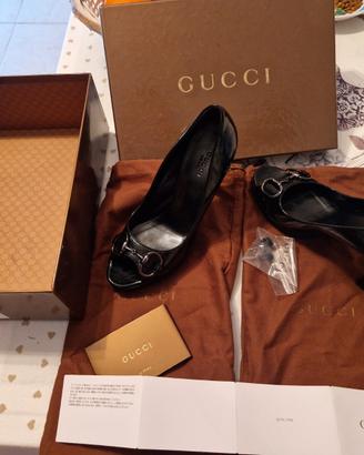 Scarpa "Gucci" donna morsetto tacco plateau