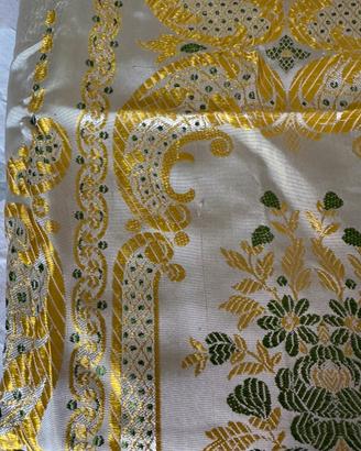 Antico copriletto matrimoniale broccato jacquard
