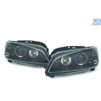 FARI PEUGEOT 106 ANGEL EYES FONDO NERO H1 96-05