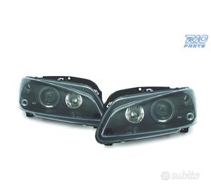 FARI PEUGEOT 106 ANGEL EYES FONDO NERO H1 96-05