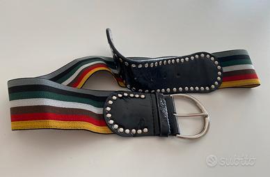 Cintura multicolor elastica/pelle Fornarina tg.L