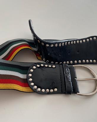 Cintura multicolor elastica/pelle Fornarina tg.L