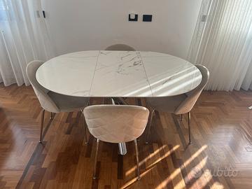 Tavolo tulip in ceramica