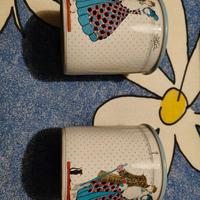 trittico tazze e sottobicchieri di autore