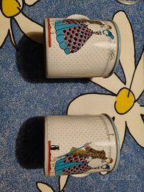 trittico tazze e sottobicchieri di autore