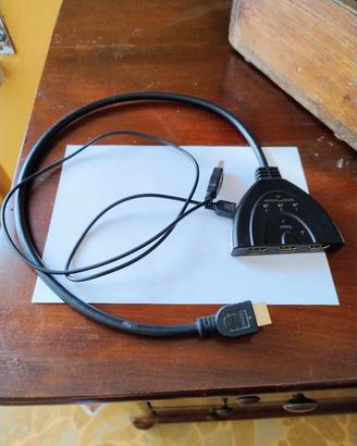 SWITCH HDMI 3 IN 1 OUT 4K