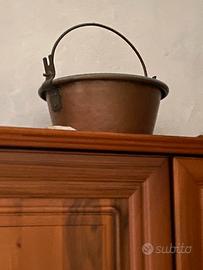 Paiolo in rame antico