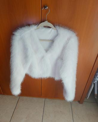 pelliccia ecologica sposa 