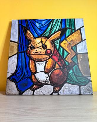 MEDSAN Stained Glass Pikachu Pokémon